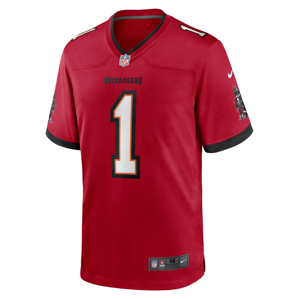 Tampa Bay Buccaneers Number 1 Dad Red Game Jersey