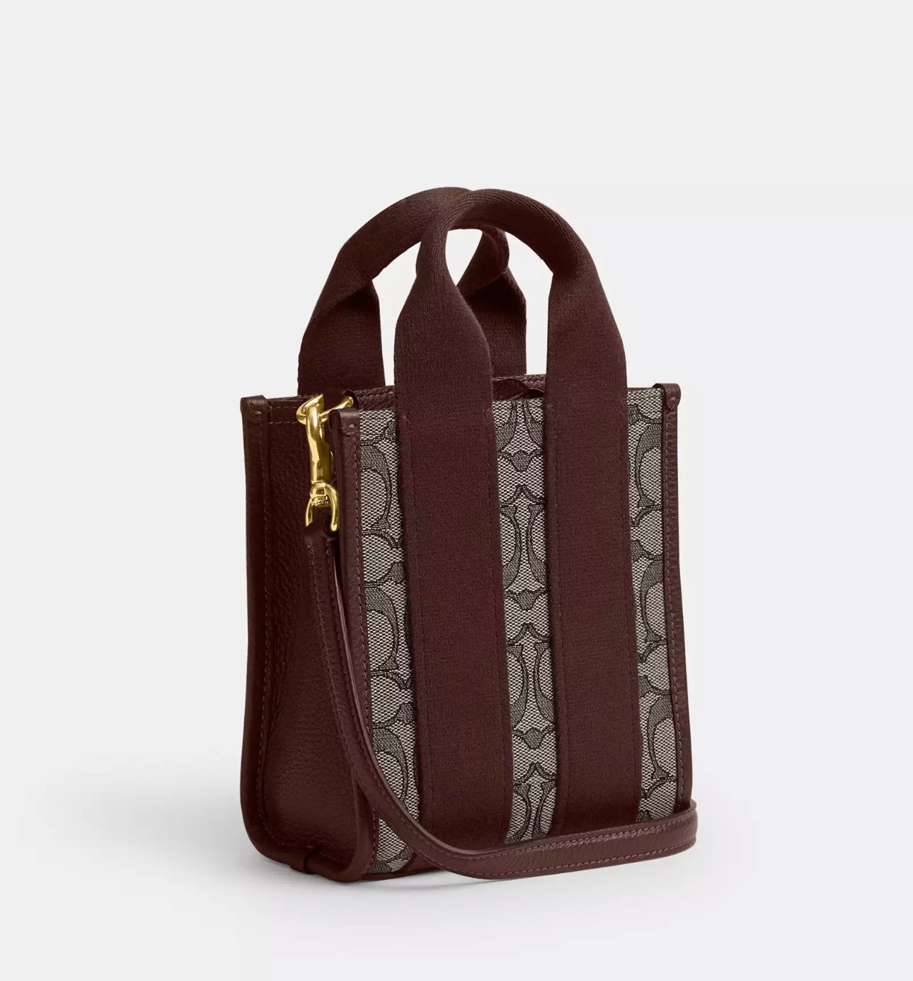 NWT Coach Smith Mini Tote In Signature Jacquard & Leather