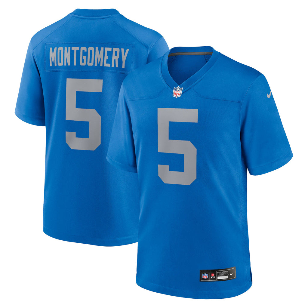 Detroit Lions David Montgomery Blue Alternate Game Jersey