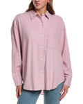 Electric & Rose Linen-Blend Boyfriend Shirt