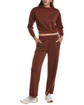 MARION 28in 2pc Straight Pant & Sweatshirt Set