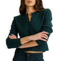 Emilia Shoulder Pad Cardigan In Sacramento