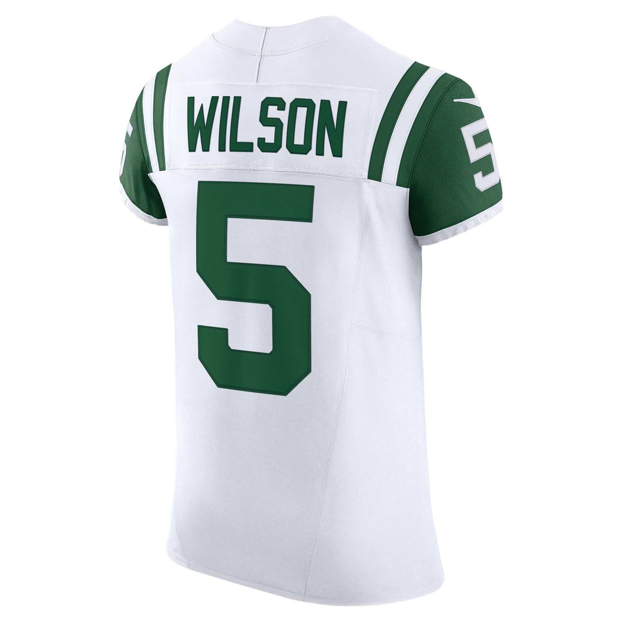 New York Jets Garrett Wilson White Classic Alternate Vapor F.U.S.E. Elite Jersey