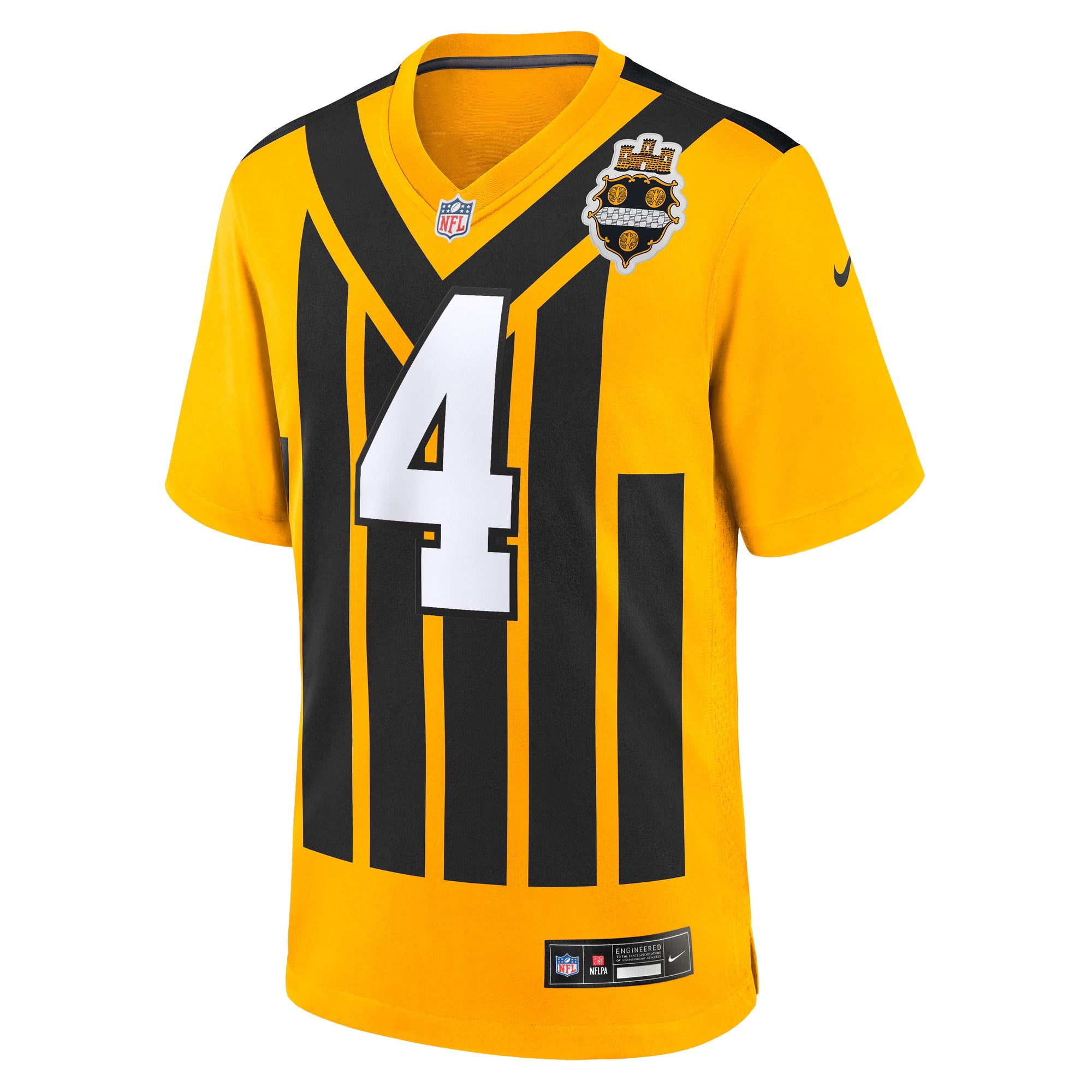 Pittsburgh Steelers DK Metcalf Gold Alternate 1933 Throwback Game Jersey