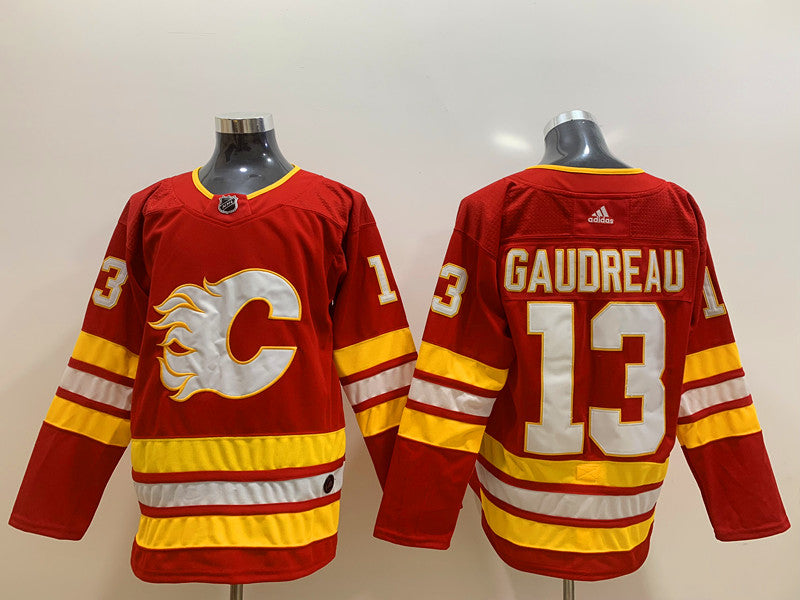 Men's Calgary Flames Johnny Gaudreau #13 Red Home Breakaway Player jersey