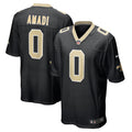 New Orleans Saints Ugo Amadi Black Team Game Jersey