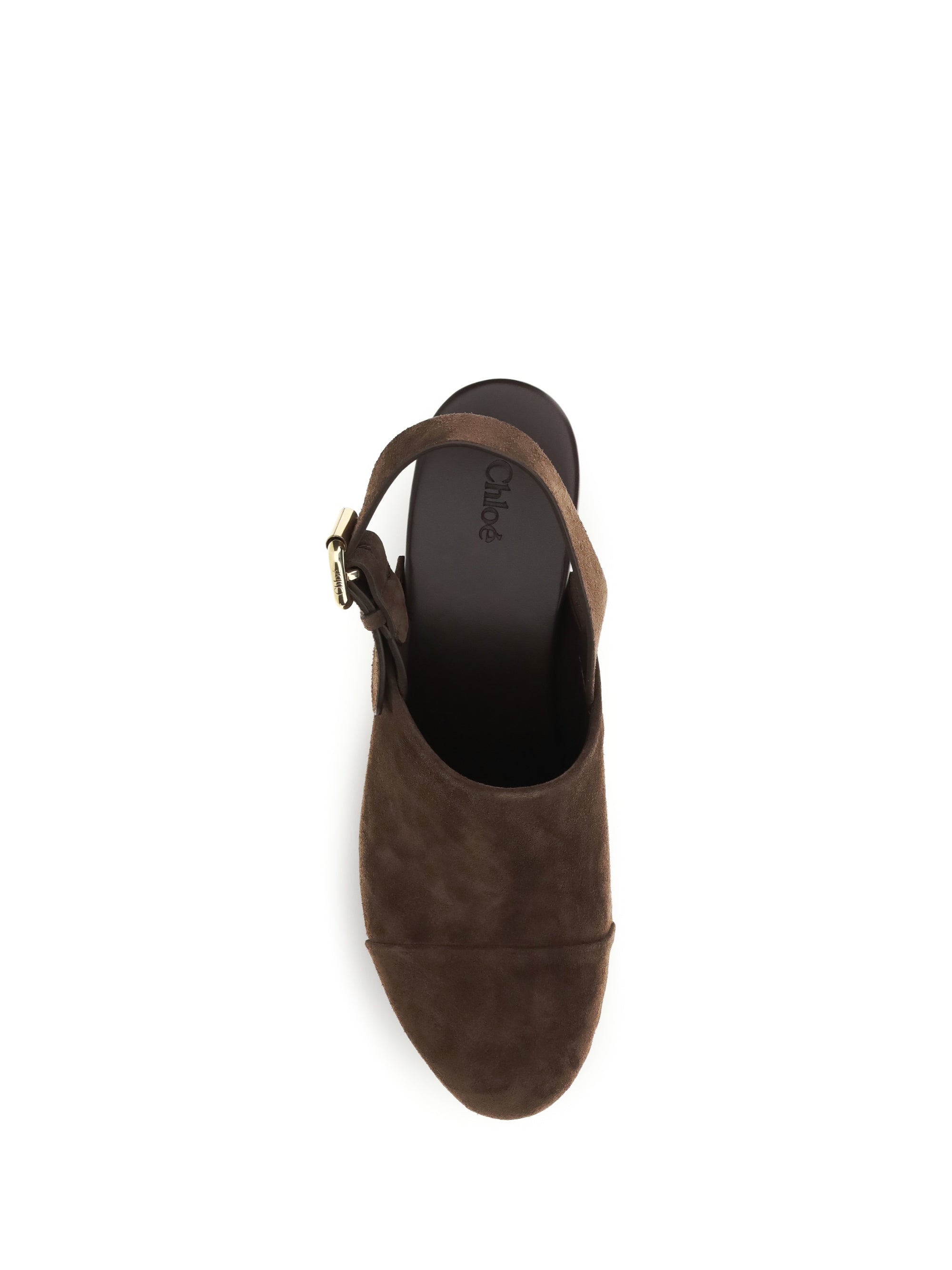 Chloé Women Jeannette Wedge Clogs In Glossy Calfskin