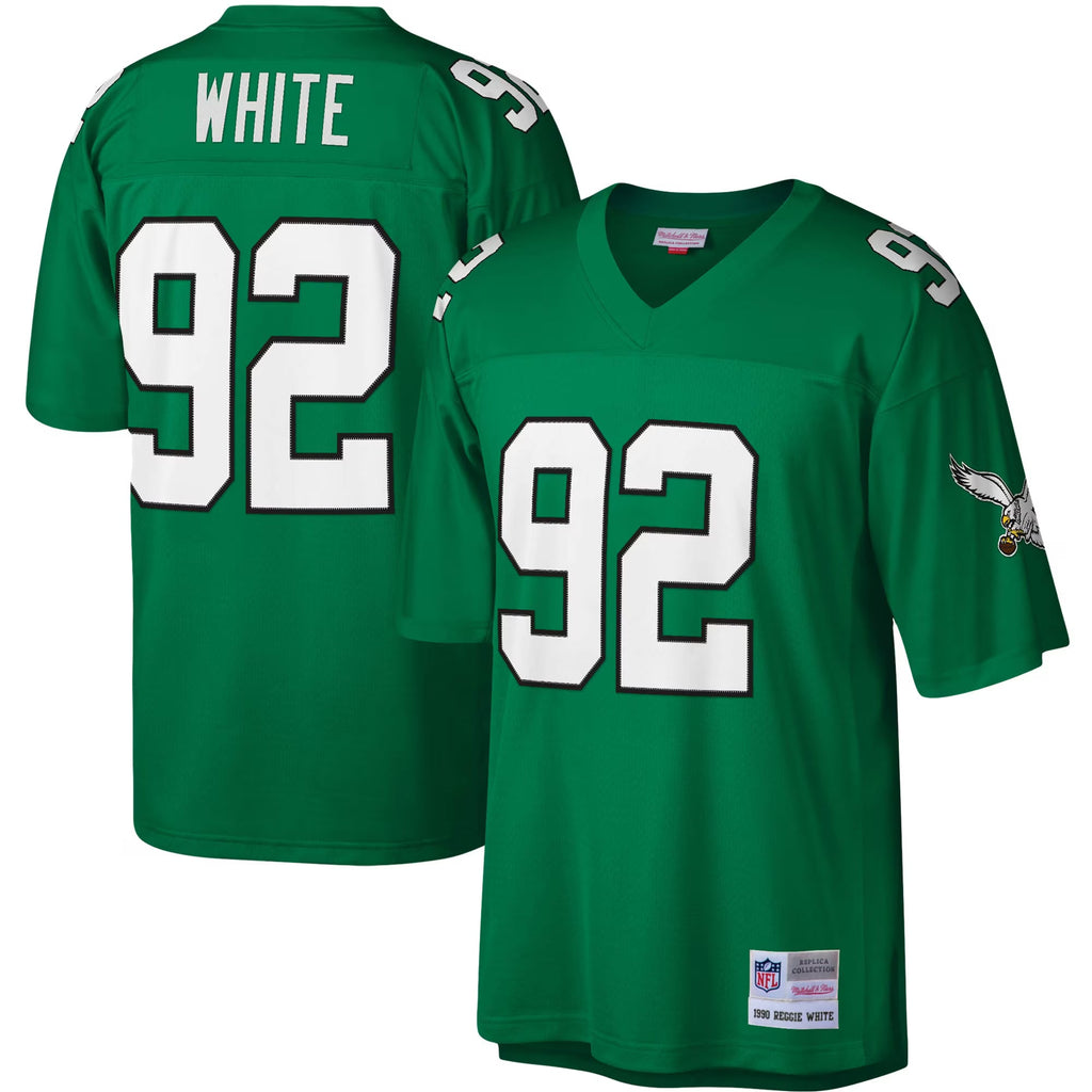 Philadelphia Eagles Reggie White Mitchell & Ness Kelly Green Legacy Replica Jersey