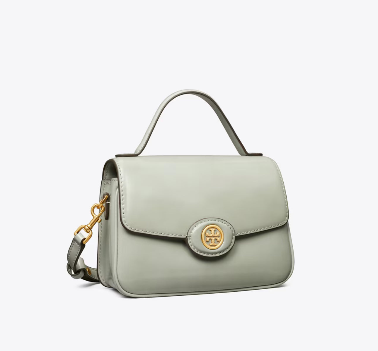 NWT Tory Burch Robinson Spazzolato Small Top Handle Leather Bag