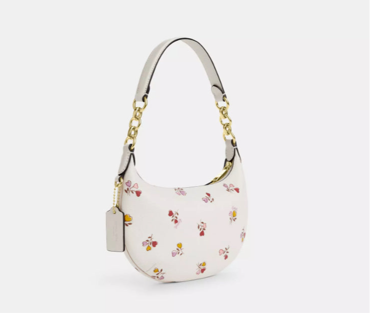 NWT Coach Mini Payton Bag With Floral Print In Gold/Chalk Multi