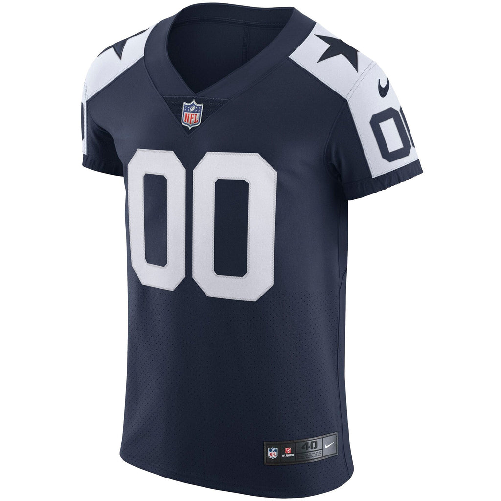 Dallas Cowboys Navy Alternate Vapor Elite Custom Jersey