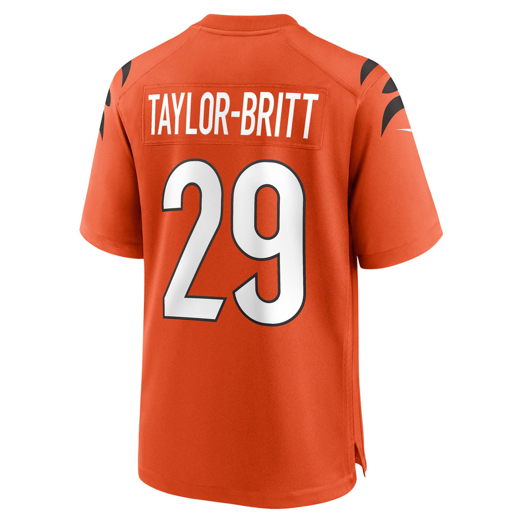 Cincinnati Bengals Cam Taylor-Britt Orange Alternate Game Jersey