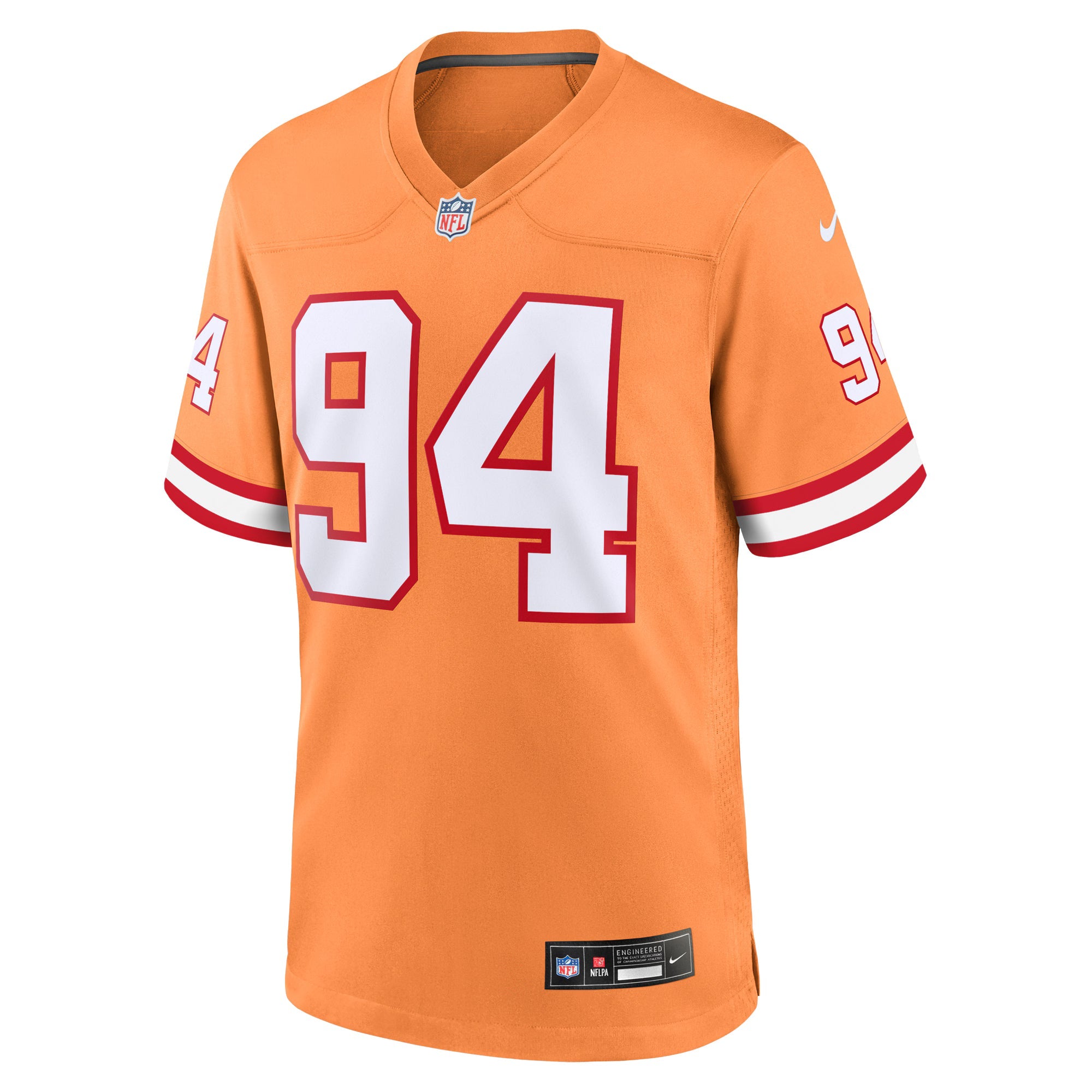 Tampa Bay Buccaneers Calijah Kancey Orange Alternate Game Jersey