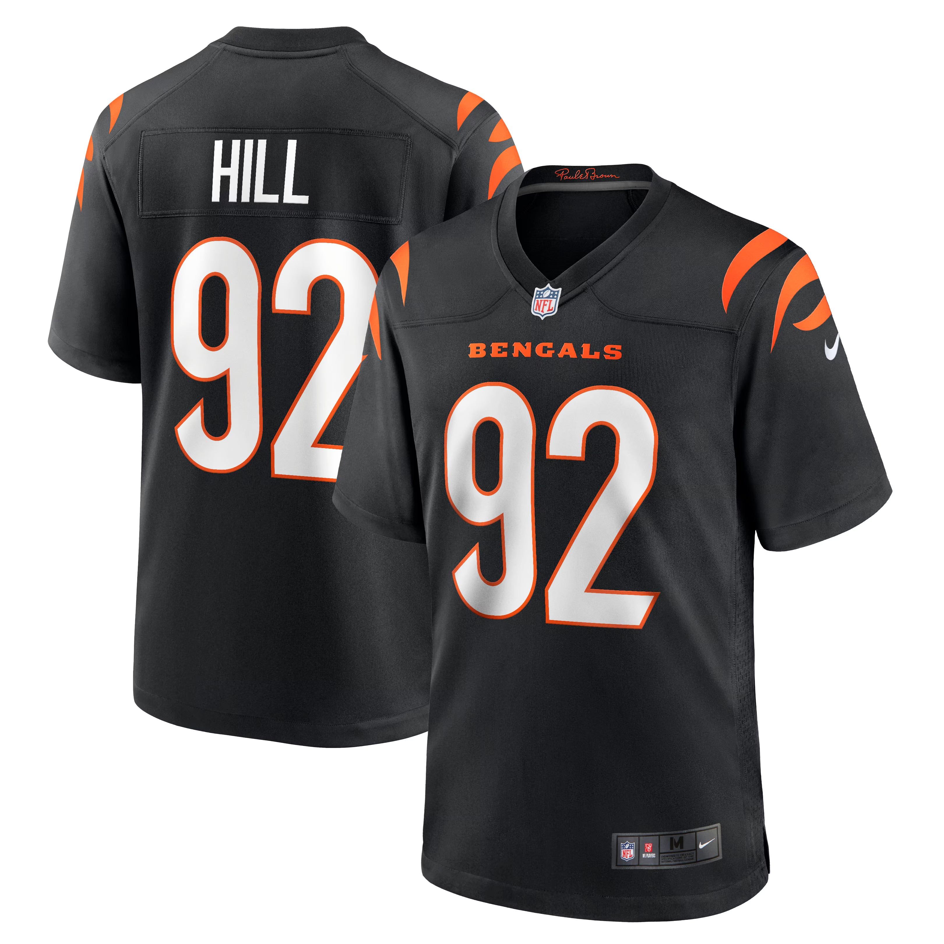 Cincinnati Bengals B.J. Hill Black Game Jersey