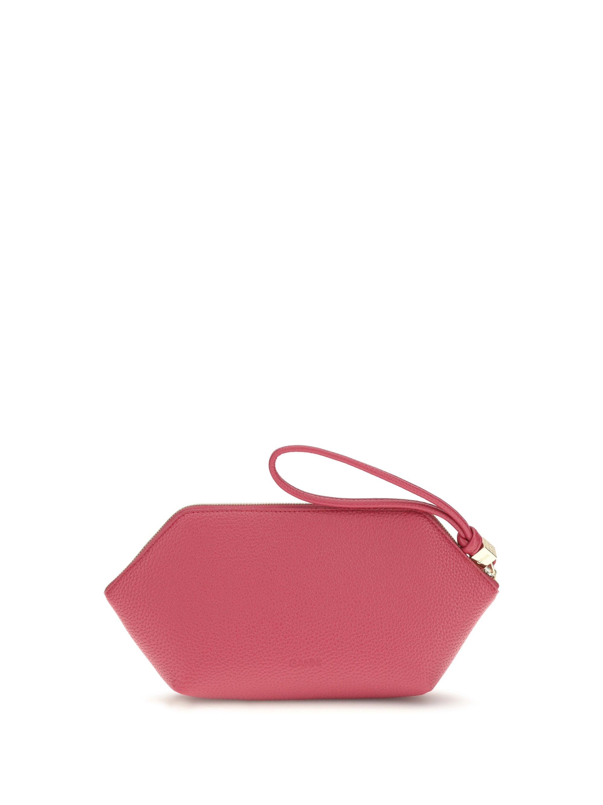 Ganni Women Grained Leather Bou Pouch