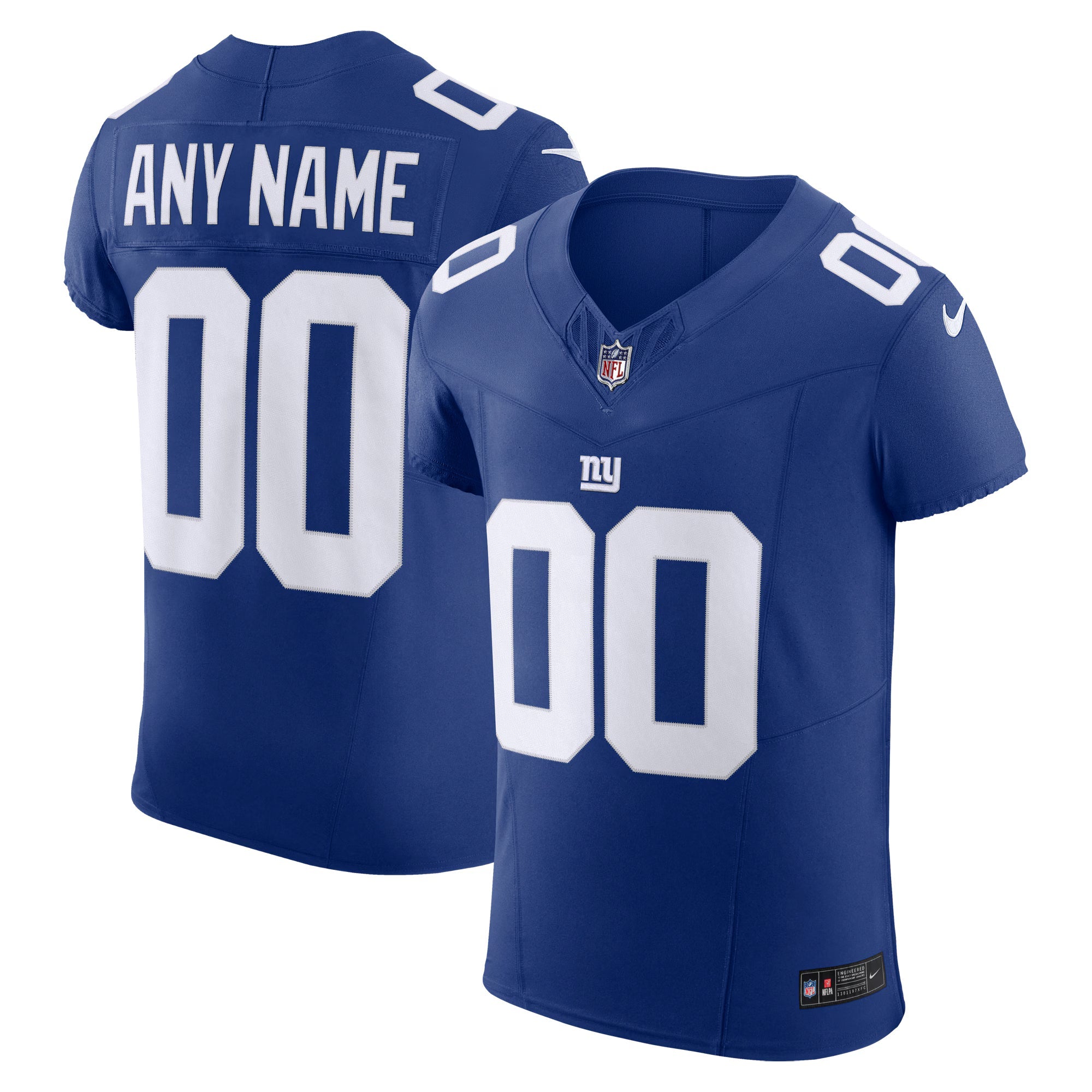 New York Giants Royal Vapor F.U.S.E. Elite Custom Jersey