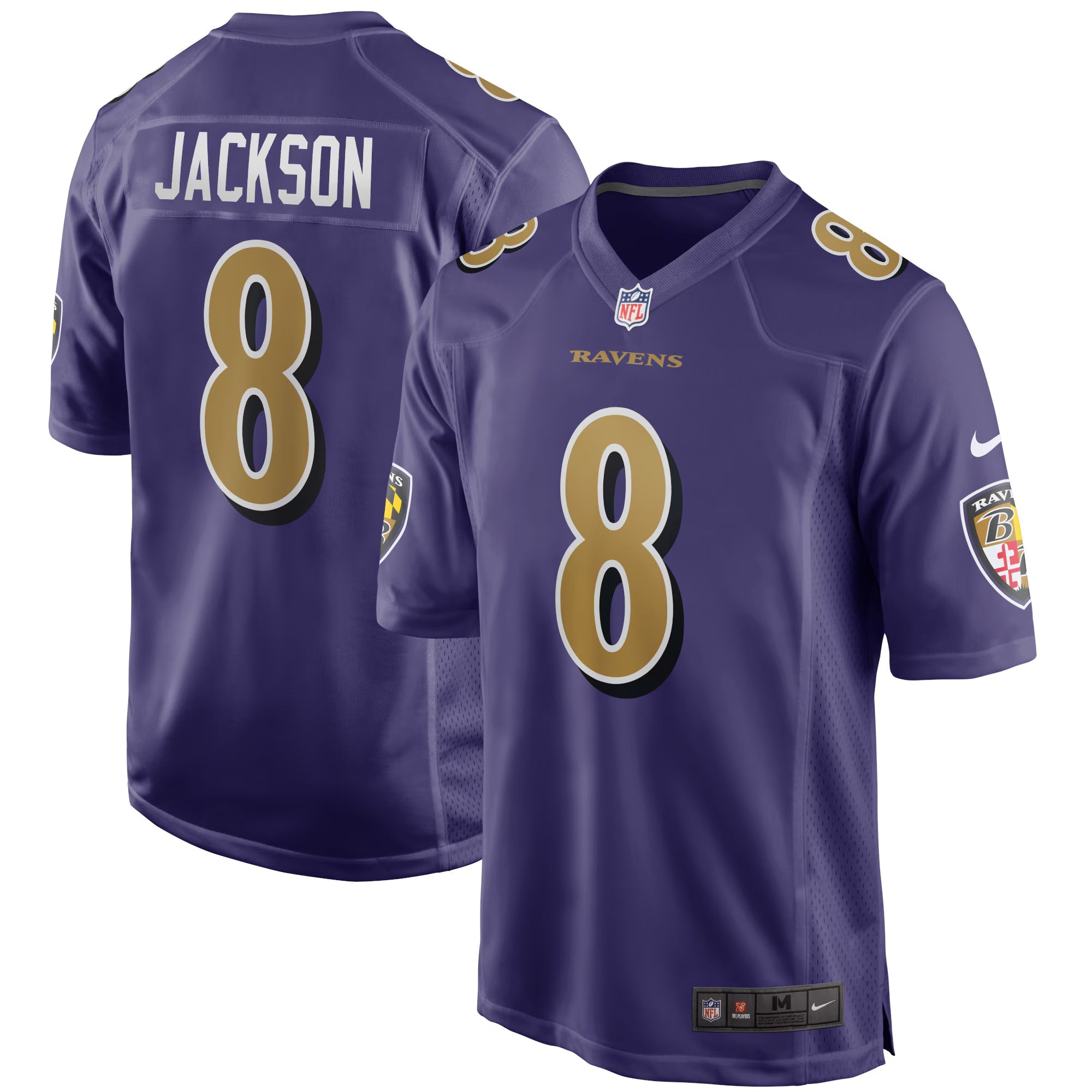 Baltimore Ravens Lamar Jackson Purple Alternate Game Jersey