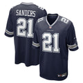 Dallas Cowboys Deion Sanders Navy Team Retired Player Game Jersey