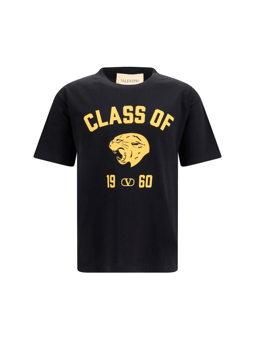Valentino Men Panther Print Cotton T-Shirt