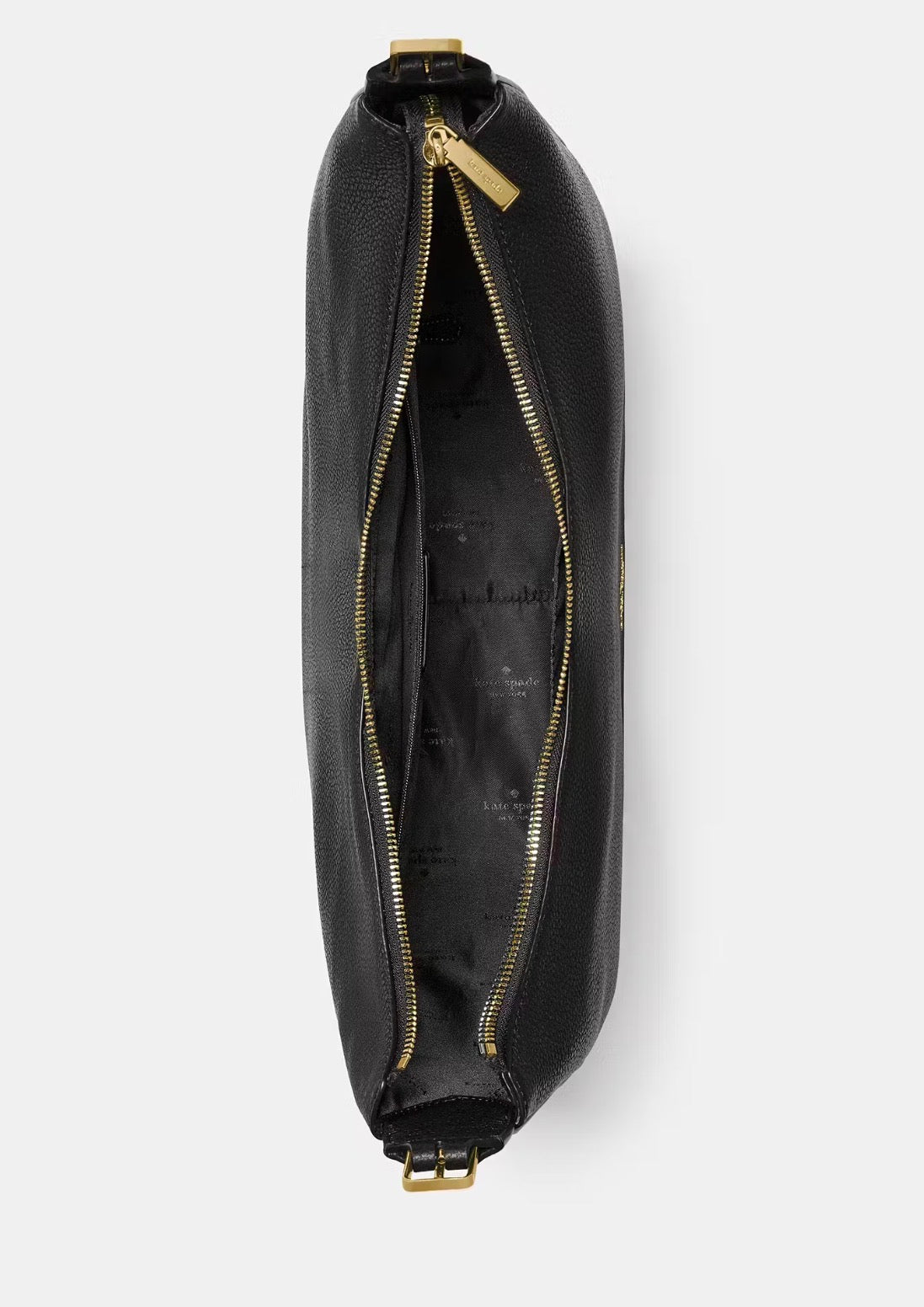 NWT Kate Spade Nova Large Leather Shoulder Bag In Black