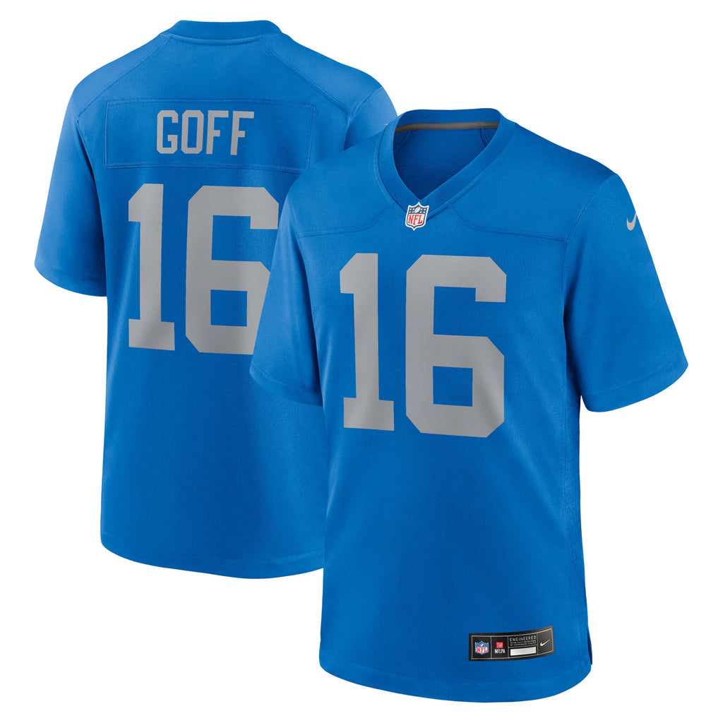 Detroit Lions Jared Goff Blue Alternate Game Jersey