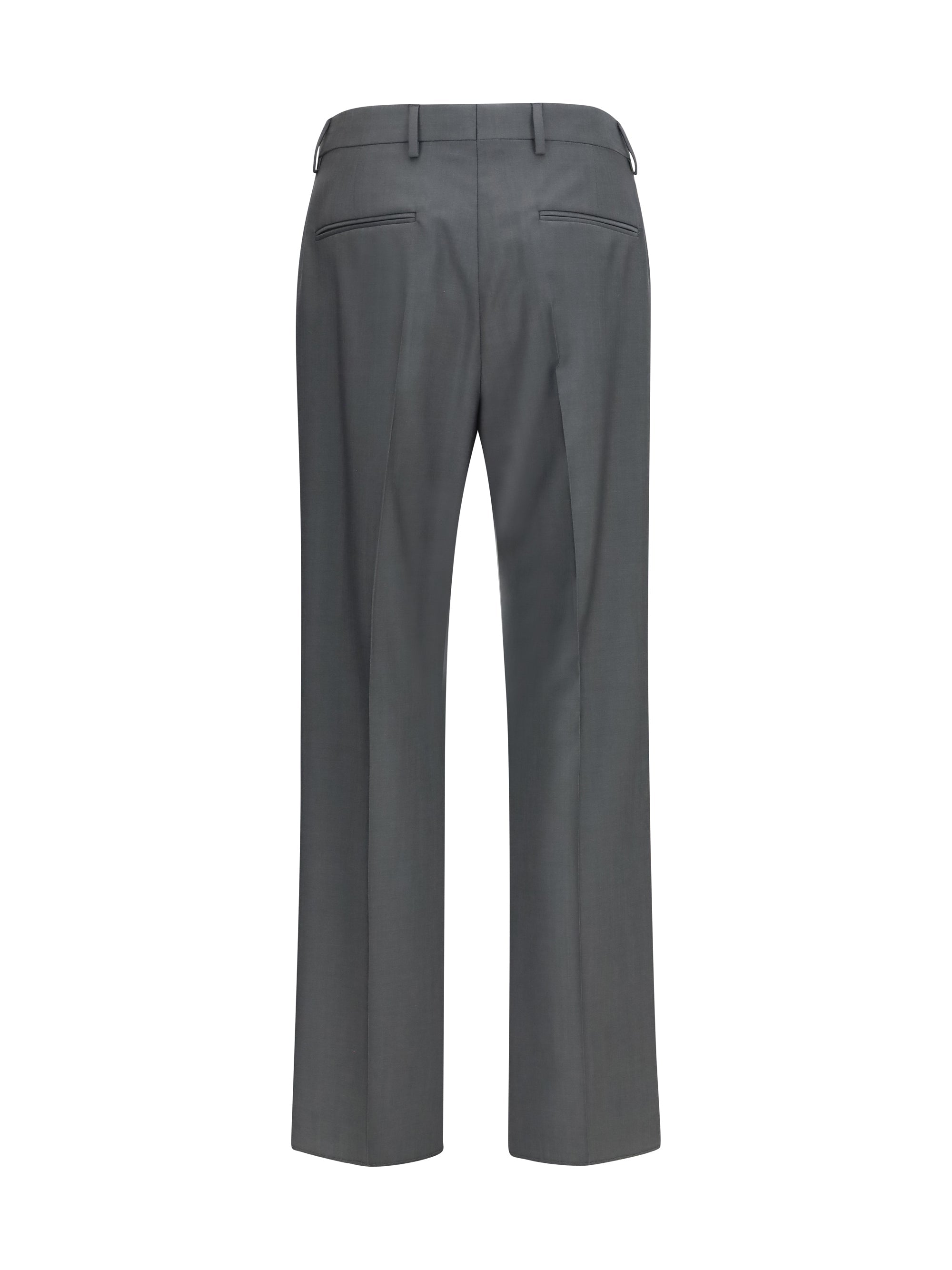 Valentino Men Wool And Mohair Tailored Pants
