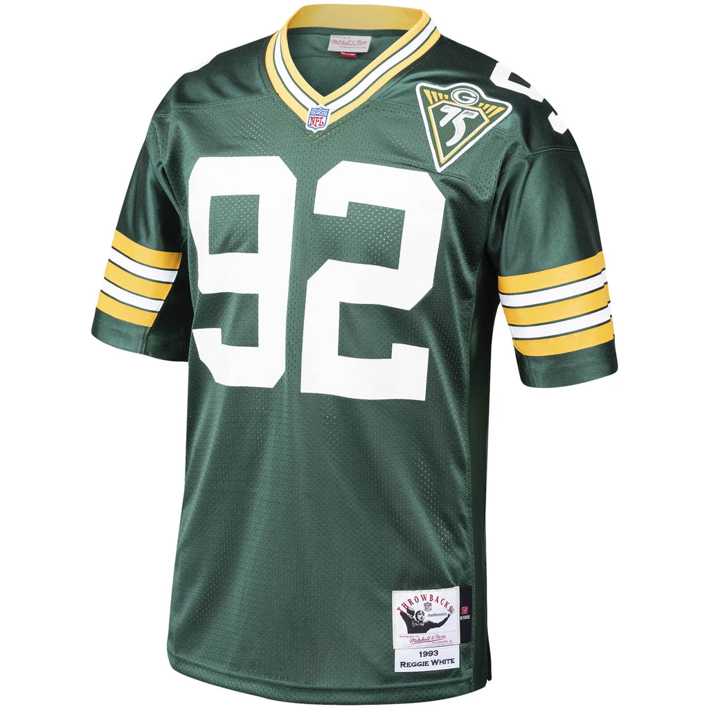 Green Bay Packers 1993 Reggie White Mitchell & Ness Green Authentic Throwback Retired Player Jersey