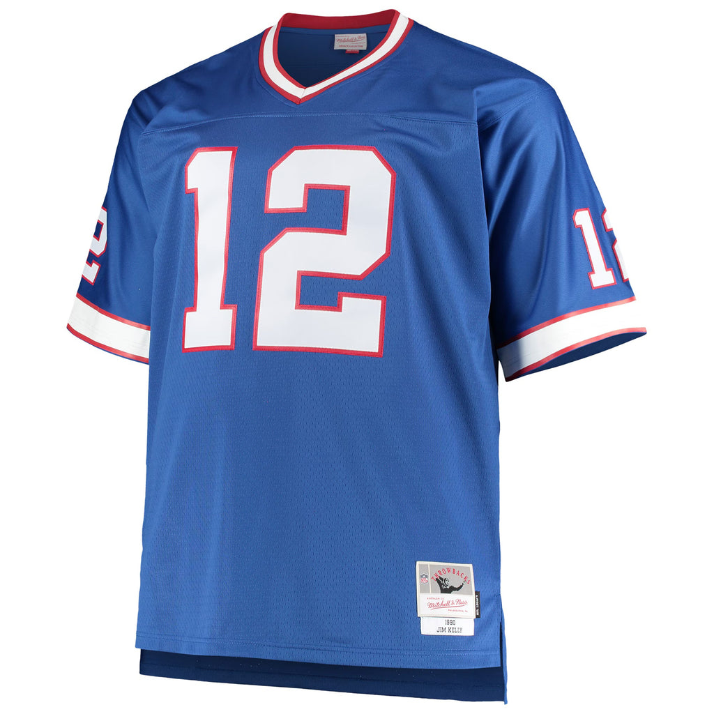 Buffalo Bills Jim Kelly Mitchell & Ness Royal Big & Tall 1990 Retired Player Replica Jersey