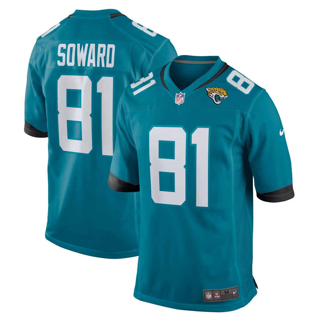 Jacksonville Jaguars R. Jay Soward Teal Retired Player Team Game Jersey