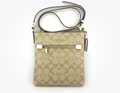 NWT Coach Mini Rowan File Crossbody Bag In Signature Canvas & Leather
