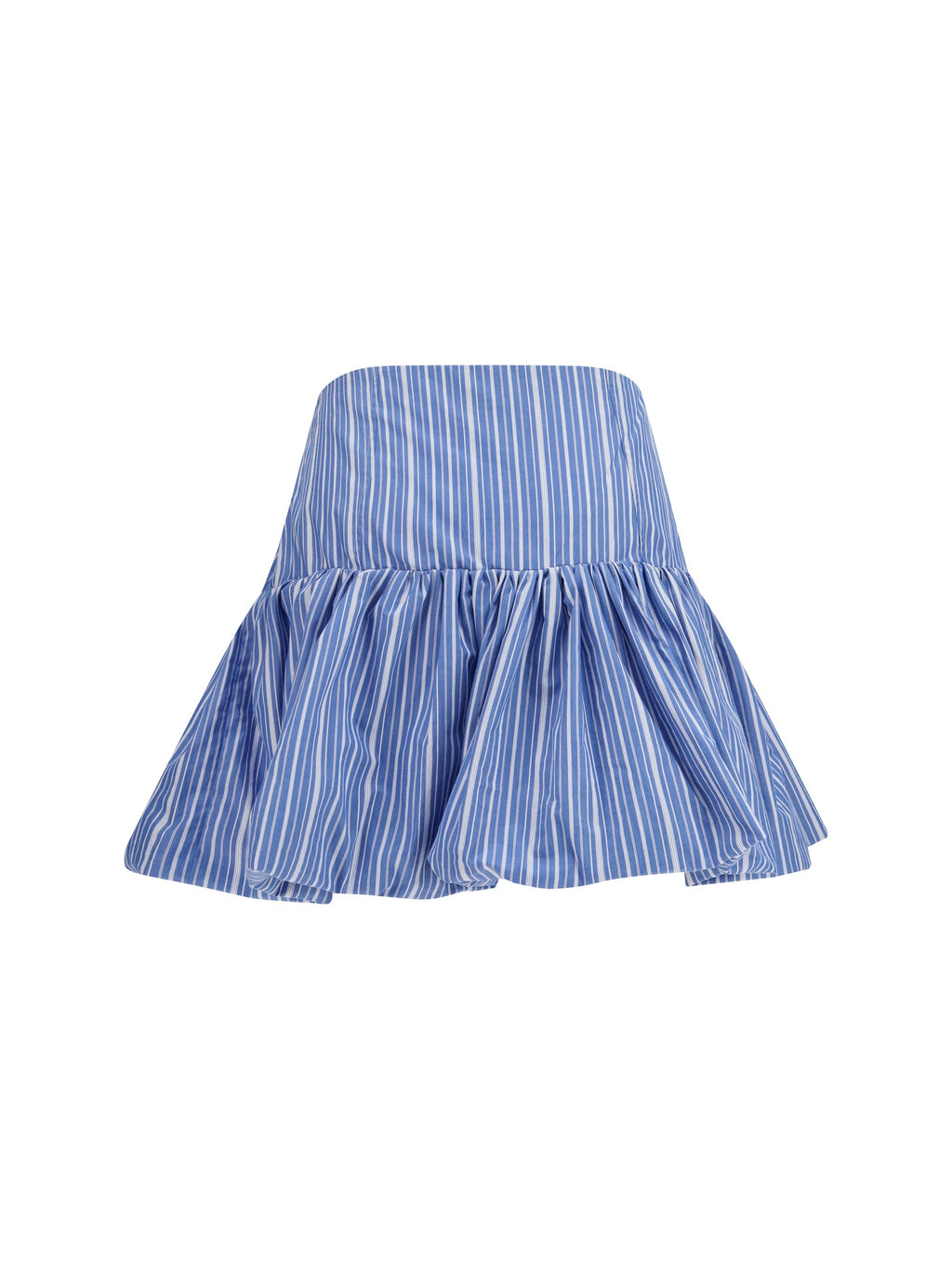 Ganni Women Striped Mini Balloon Skirt