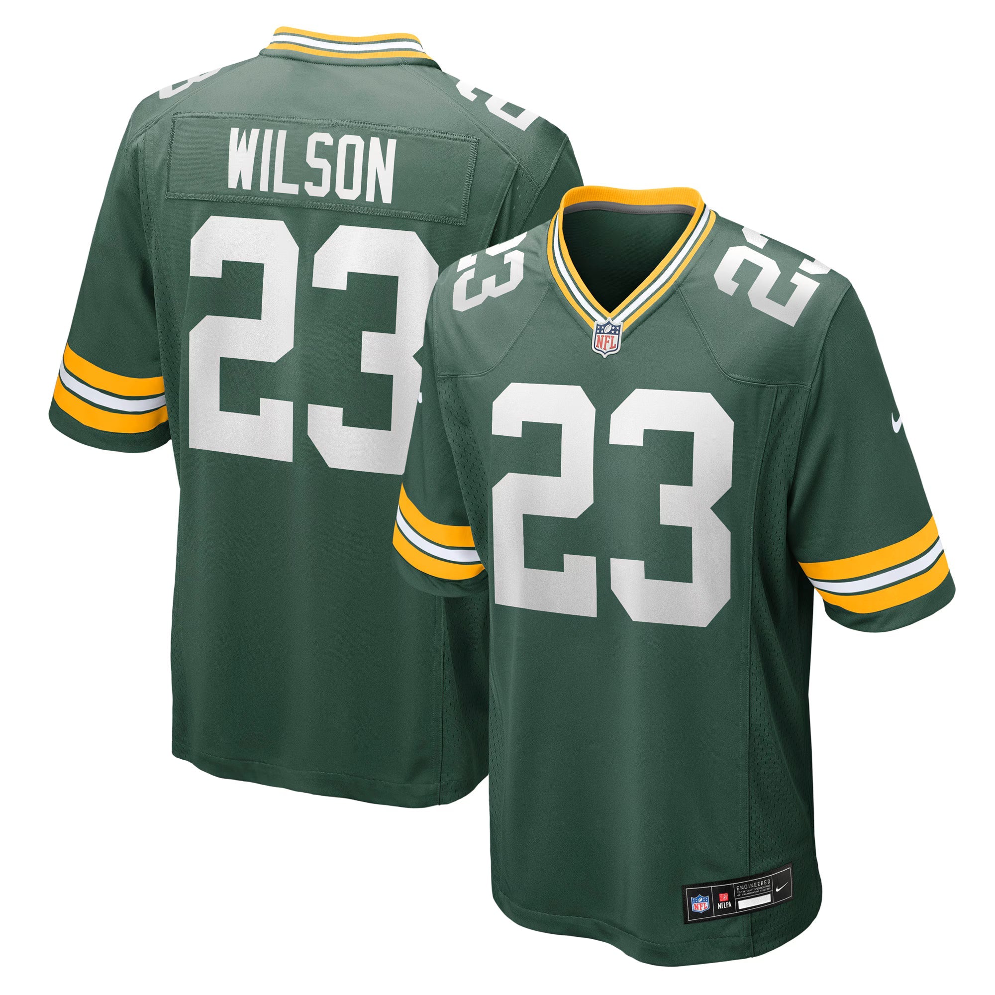 Green Bay Packers Emanuel Wilson Green Team Game Jersey