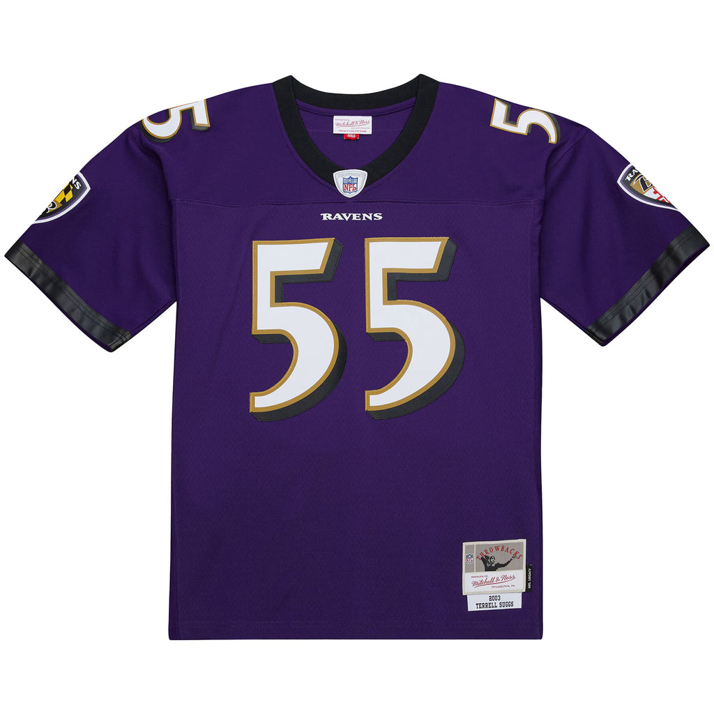Baltimore Ravens Terrell Suggs Mitchell & Ness Purple 2003 Legacy Replica Jersey