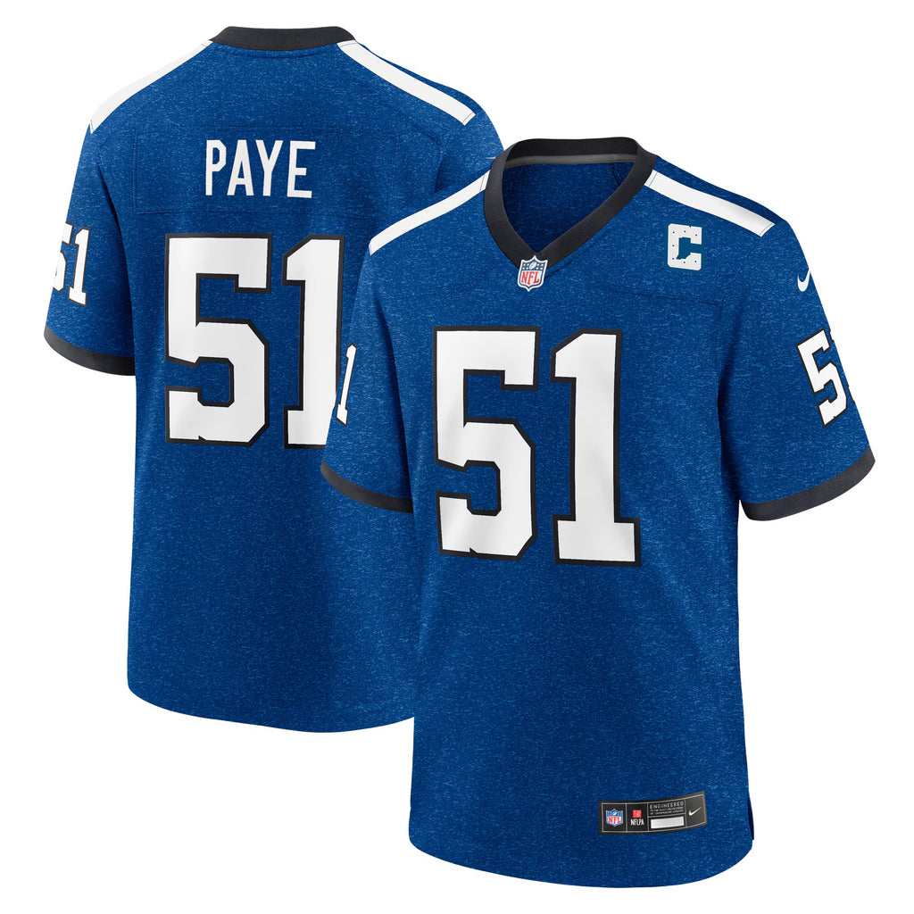 Indianapolis Colts Kwity Paye Blue Alternate Game Jersey