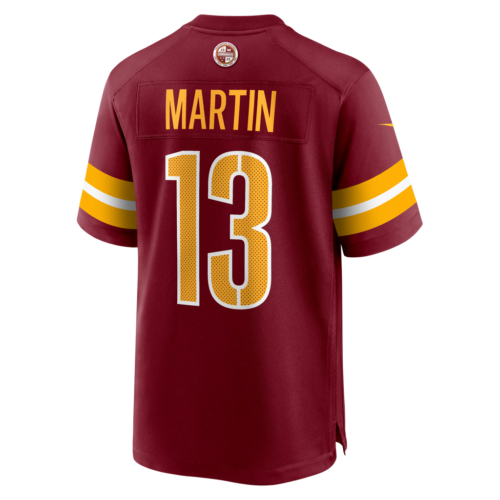 Washington Commanders Tay Martin Burgundy Team Game Jersey