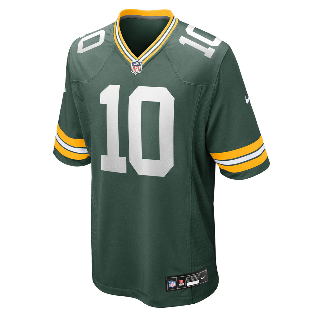 Green Bay Packers Jordan Love Green Player Game Jersey