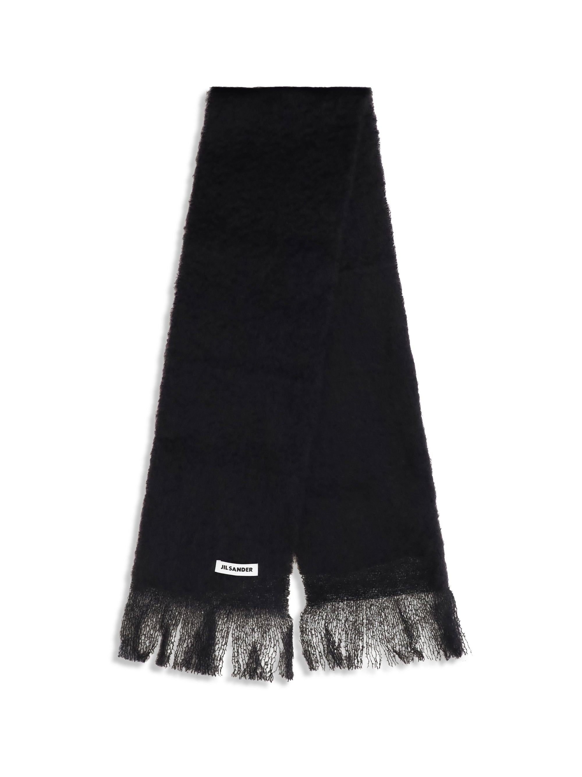 Jil Sander Women Wool Scarf With Logo