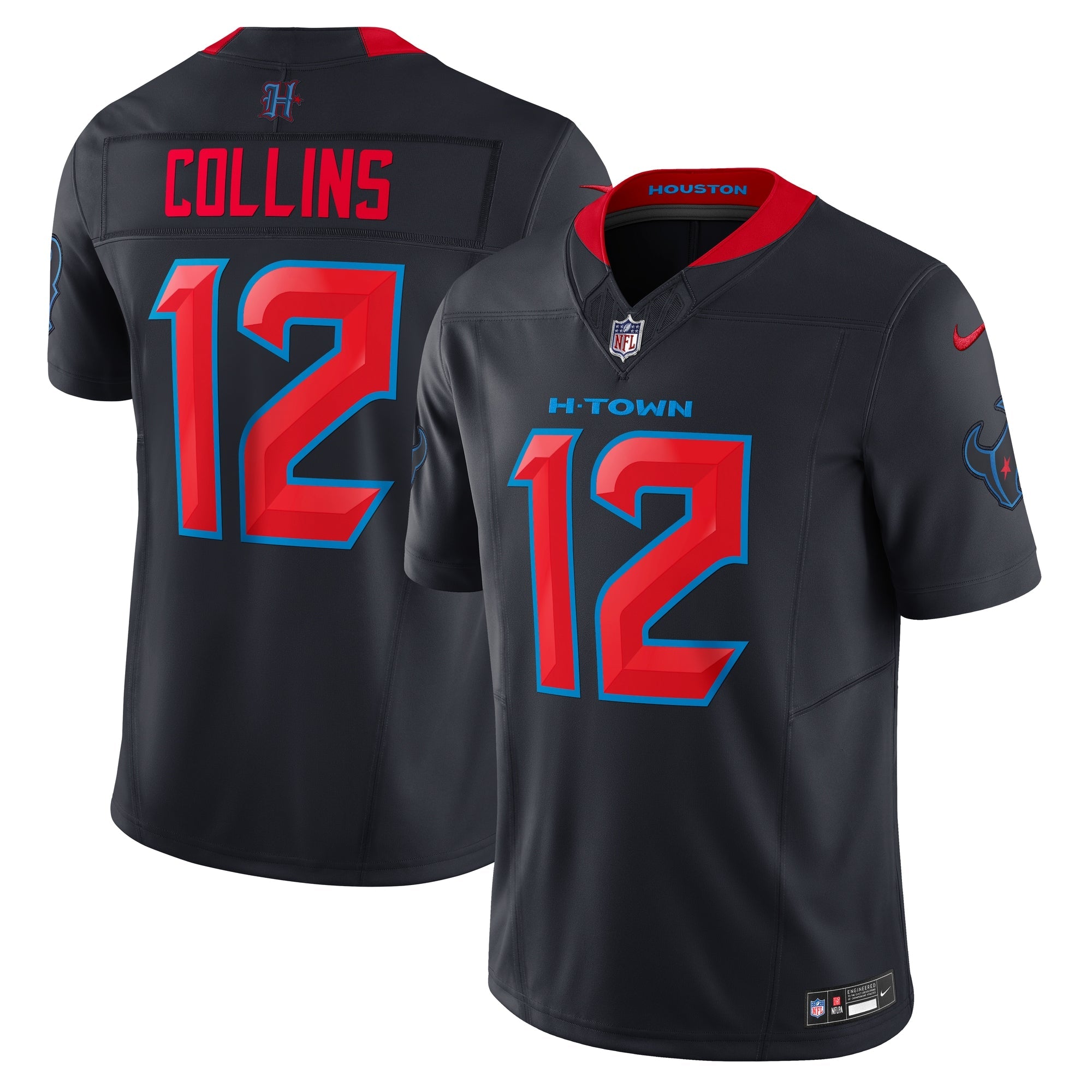 Houston Texans Nico Collins Navy Alternate 2 Vapor F.U.S.E. Limited Jersey