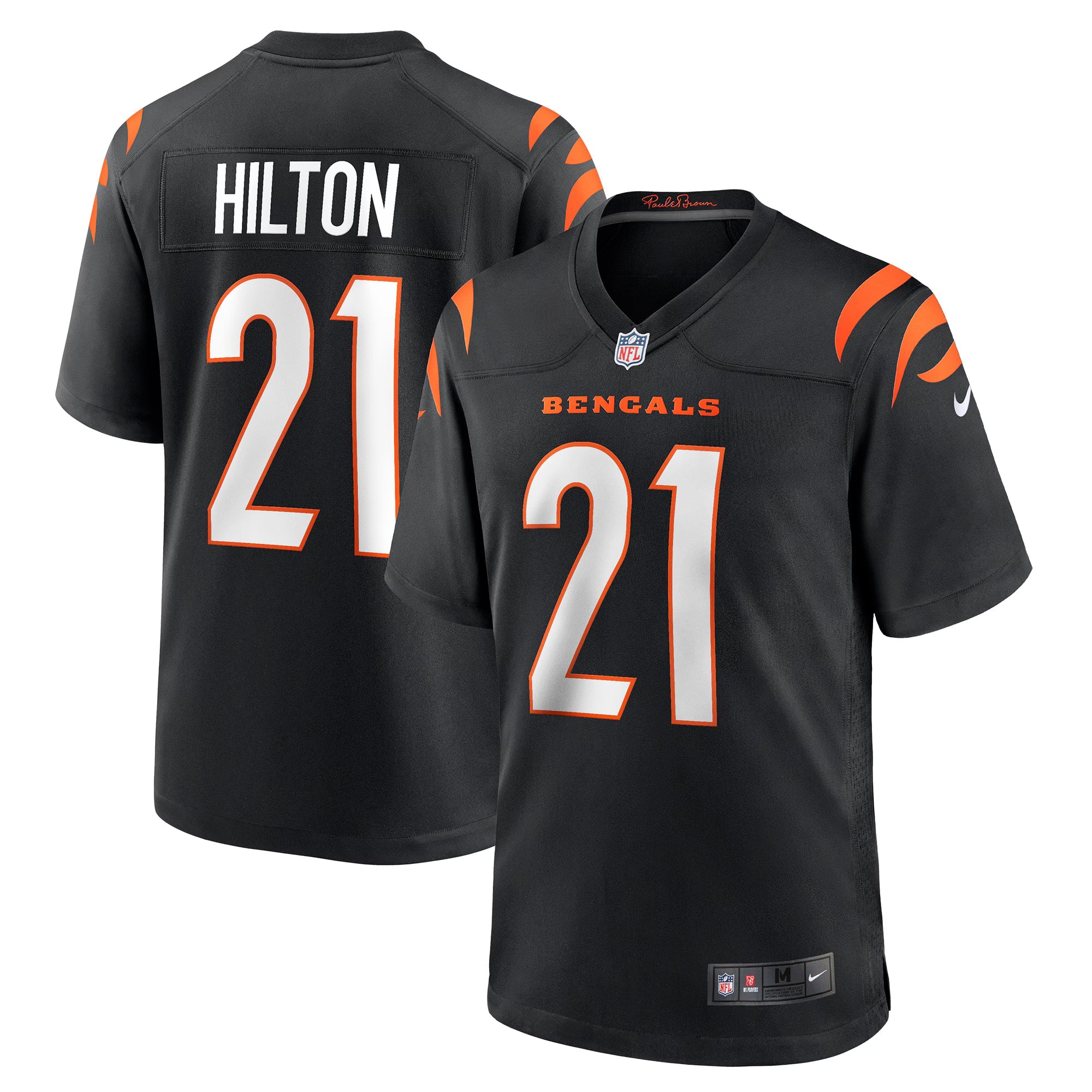 Cincinnati Bengals Mike Hilton Black Alternate Game Jersey