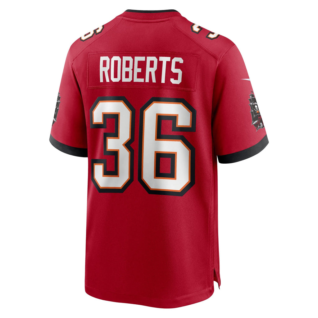 Tampa Bay Buccaneers JJ Roberts Red Team Game Jersey