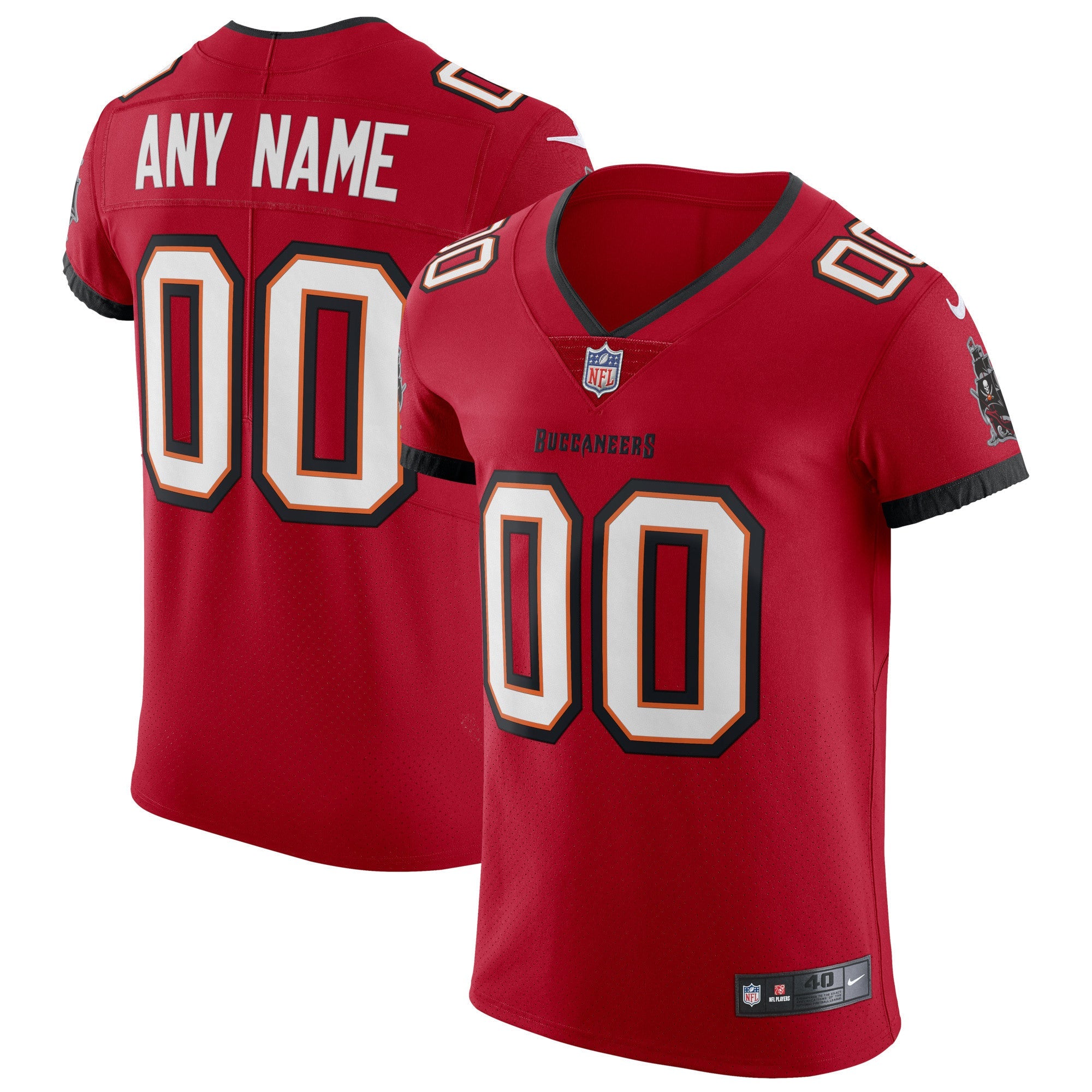 Tampa Bay Buccaneers Red Vapor Elite Custom Jersey