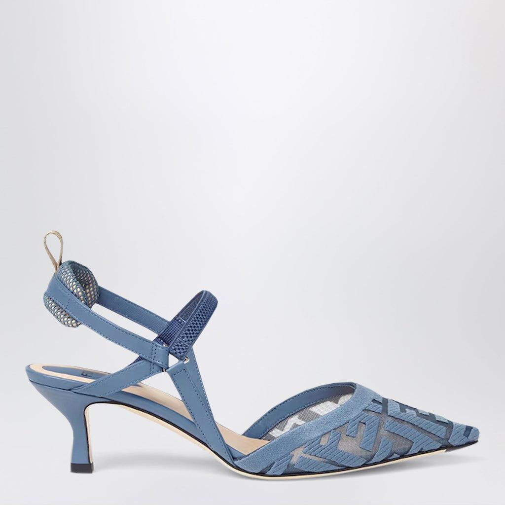 Fendi Light Blue Colibrã¬ Lite Slingback Women