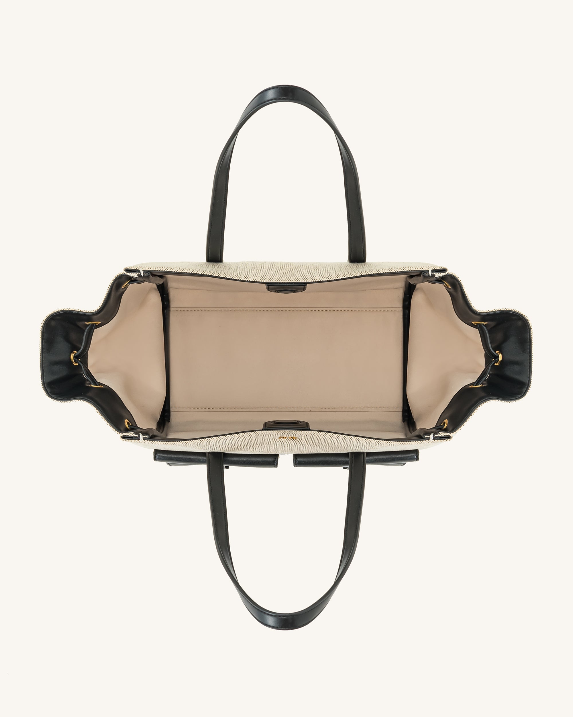 Linda Tote Bag - Black Canvas