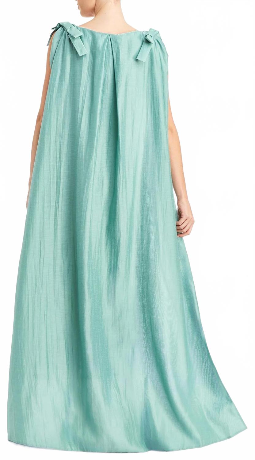 Lillian Covertible Cape Dress In Green