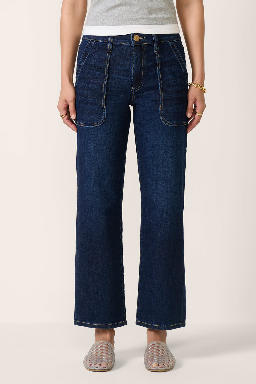 Women's Avery Pork Chop Pocket Straight Jean