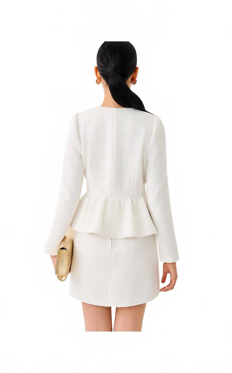 Araya Boucle Jacket In Coconut