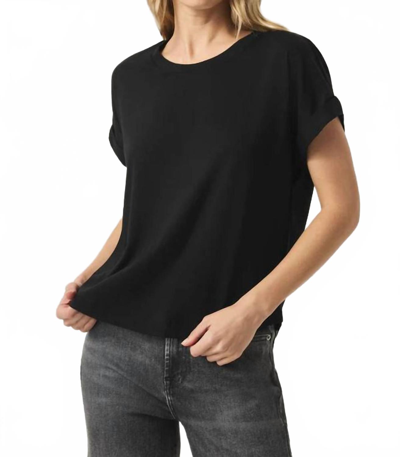 Skye Crewneck Tee In Black