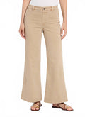 Smoothing Waistband Wide Leg Pant In Asutex Desert Khaki