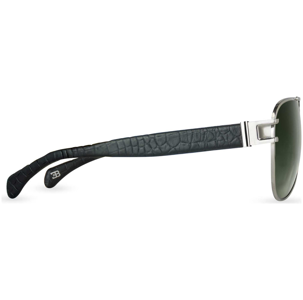 Bugatti Men's 42 mm Silver Sunglasses