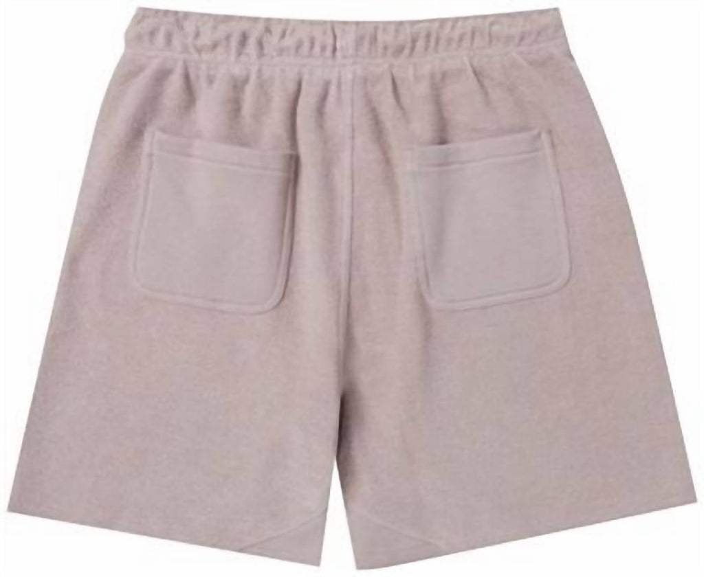 Men's Block Party Reverse Terry Short In Stone